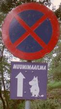 Sign - this way to Moomin World!